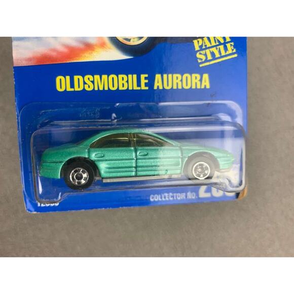 Hot Wheels Oldsmobile Aurora Die Cast Car Green New Paint Style # 265 12358 - Picture 3 of 5